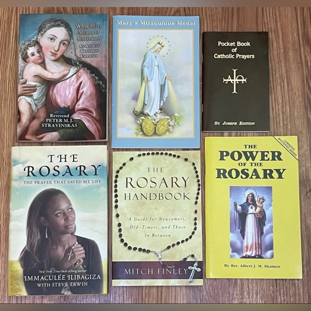 NEW Catholic Catholicism SET OF 6 religious books rosary Christian lot prayer